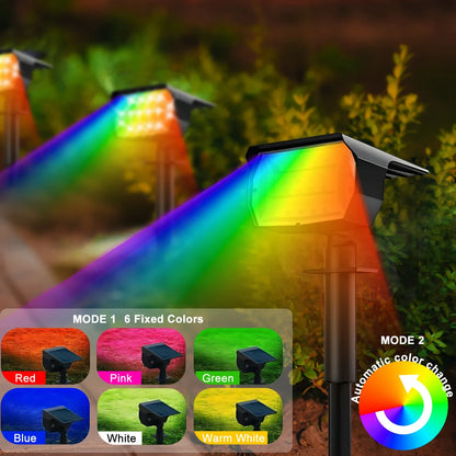 Bright Solar Garden Spotlights